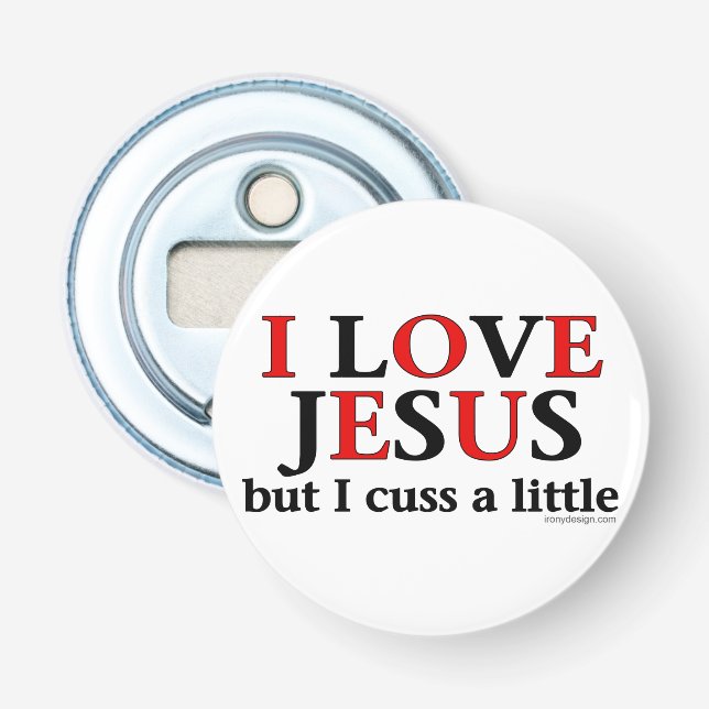 Jag älskar Jesus [bara mig svära a lite], Flasköppnare (Framsidan)