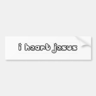 jag älskar Jesus Bildekal