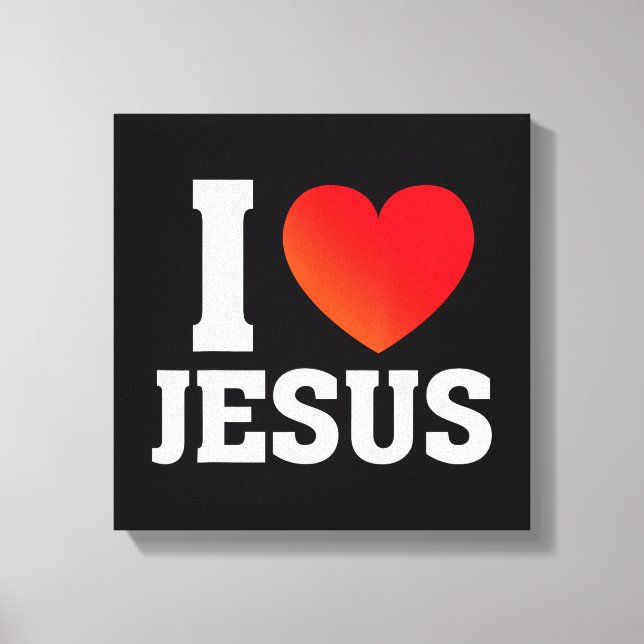 Jag älskar Jesus Canvastryck (Framsida)