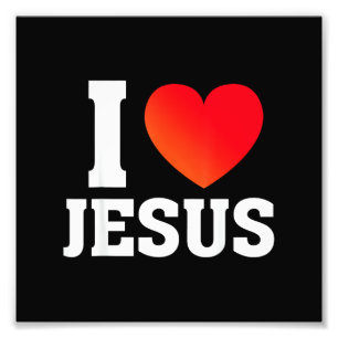 Jag älskar Jesus Fototryck