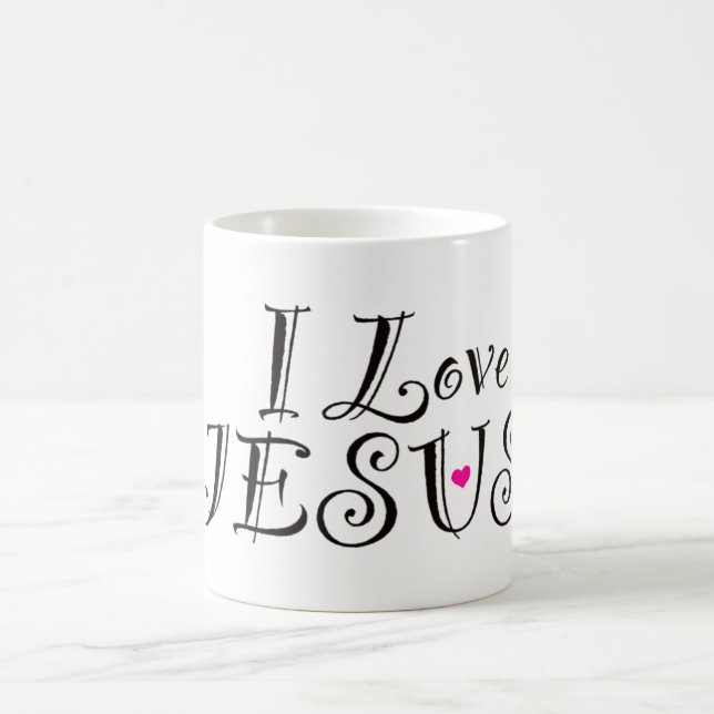Jag älskar Jesus Inspirerande Citat  Kaffemugg (Center)