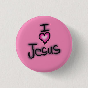 Jag älskar Jesus Jag älskar Jesus Rosa Knapp
