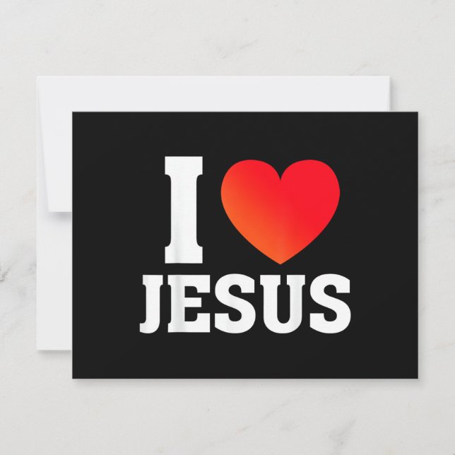 Jag älskar Jesus Julkort (Framsida)