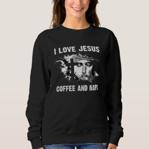 Jag älskar Jesus kaffe och tupplurar jag heliga Gu T Shirt
