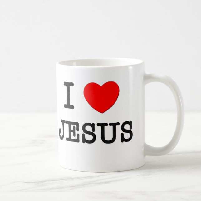 Jag älskar Jesus Kaffemugg (Höger)
