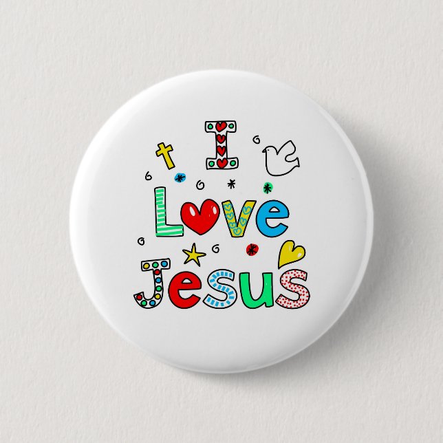 Jag älskar Jesus Knapp (Framsida)