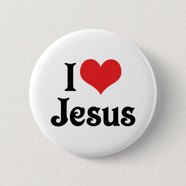 Jag älskar Jesus Knapp (Framsida)