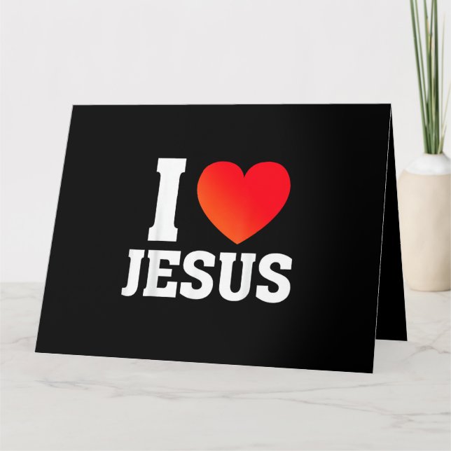 Jag älskar Jesus Kort (Framsida)