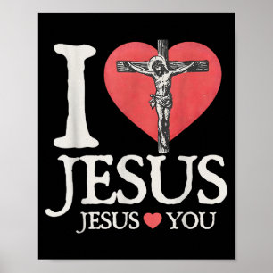 Jag älskar Jesus kristen Jesus älskar dig Bibelver Poster