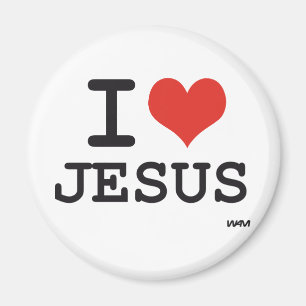 Jag älskar Jesus Magnet