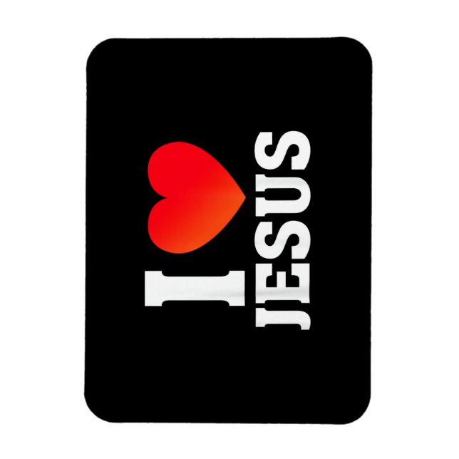 Jag älskar Jesus Magnet (Vertikal)
