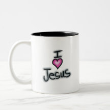 Jag älskar Jesus med Rosa Hjärta
