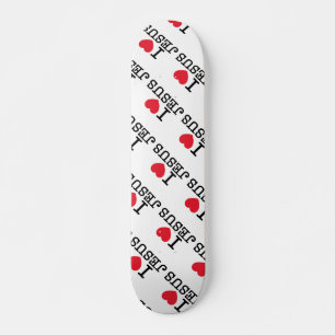 Jag älskar Jesus Mini Skateboard Bräda 18,5 Cm
