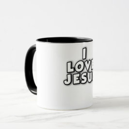 Jag älskar Jesus Mugg