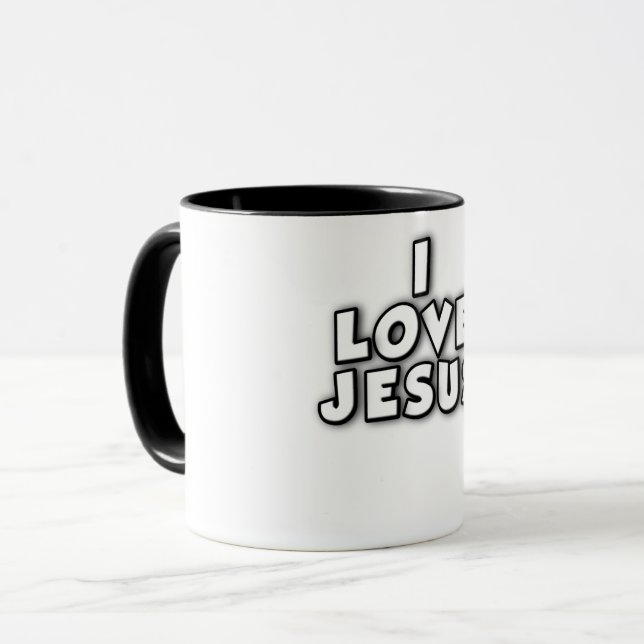 Jag älskar Jesus Mugg (Framsida vänster)