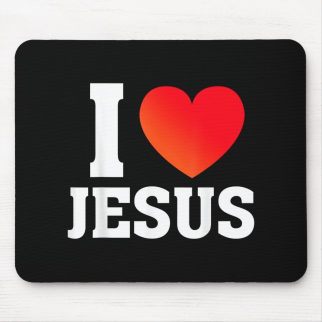 Jag älskar Jesus Musmatta (Framsidan)