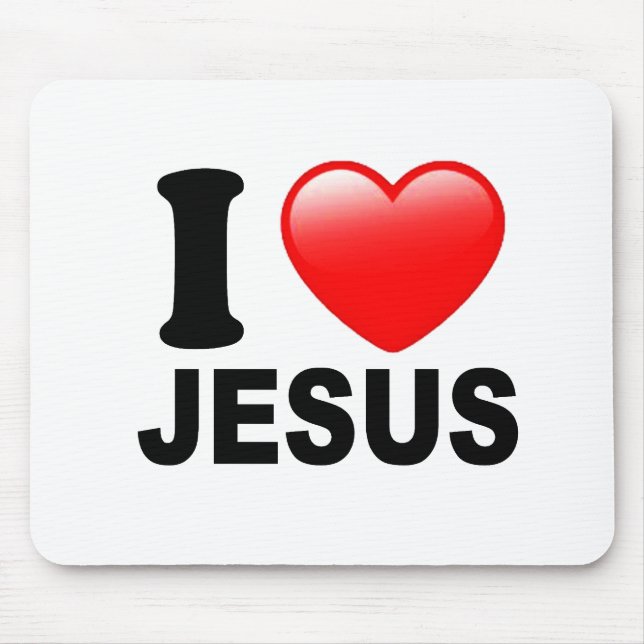 Jag älskar Jesus Musmatta (Framsidan)