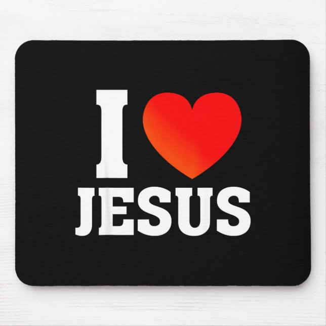 Jag älskar Jesus Musmatta (Framsidan)