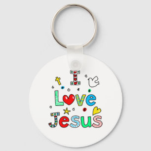 Jag älskar Jesus Nyckelring