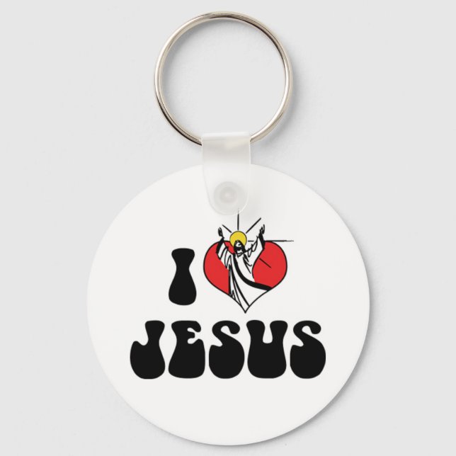 Jag älskar Jesus Nyckelring (Framsida)