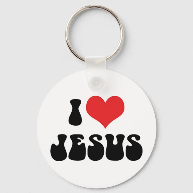 Jag älskar Jesus Nyckelring (Framsida)