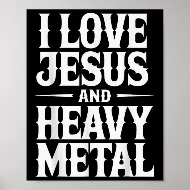 Jag älskar Jesus och heavy metal  Poster (Framsidan)