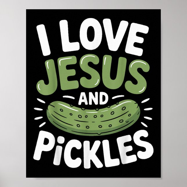Jag älskar Jesus och pickles  Poster (Framsidan)