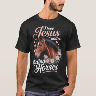 Jag älskar Jesus och ridning T Shirt