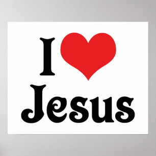 Jag älskar Jesus Poster