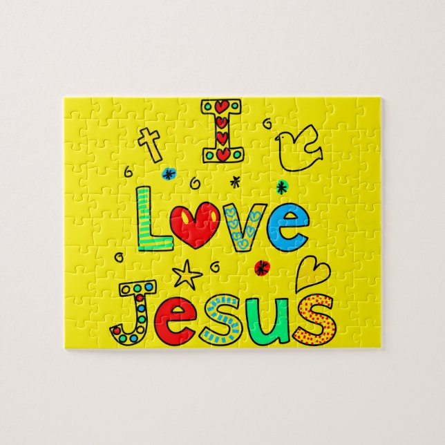 Jag älskar Jesus Pussel (Horisontell)