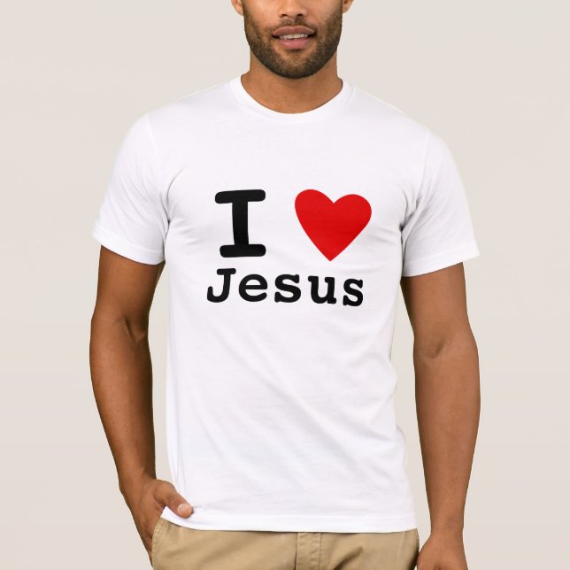 Jag älskar Jesus T Shirt (Framsida)