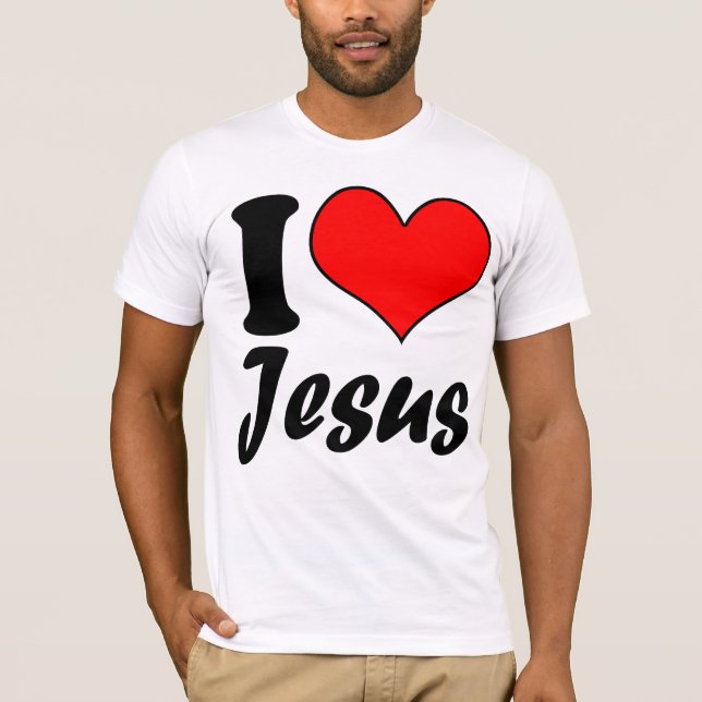 Jag älskar Jesus T Shirt (Framsida)