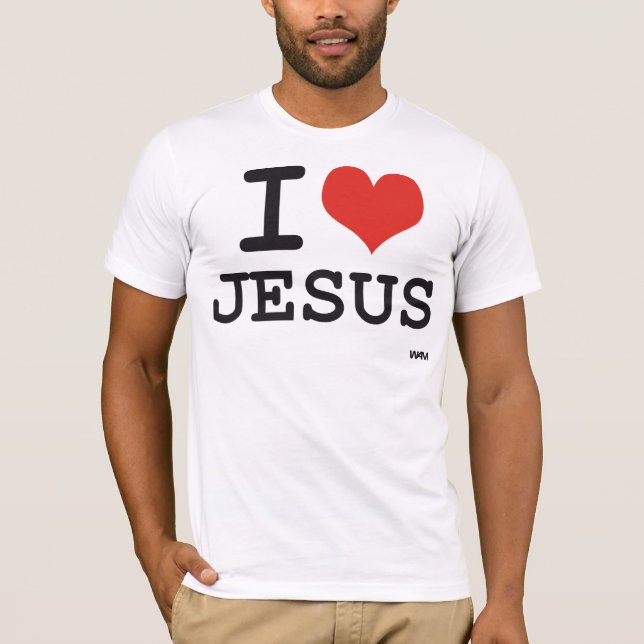 Jag älskar Jesus T-shirt (Framsida)