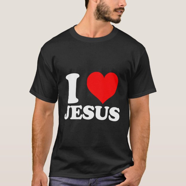Jag älskar Jesus T Shirt (Framsida)