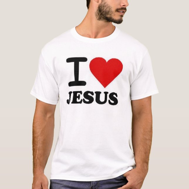Jag älskar Jesus T-shirt (Framsida)