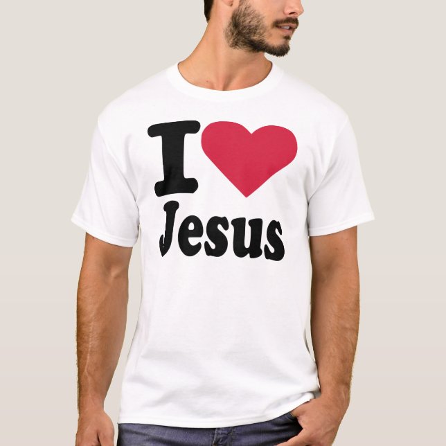 Jag älskar Jesus T-shirt (Framsida)