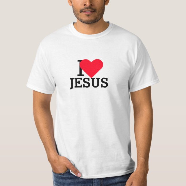 Jag älskar Jesus Tee (Framsida)