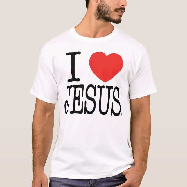 Jag älskar Jesus Tee (Framsida)