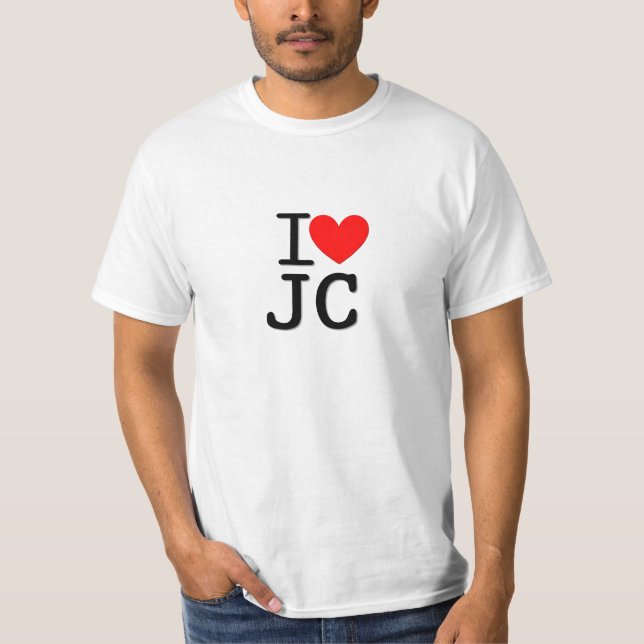 Jag älskar Jesus Tee Shirt (Framsida)