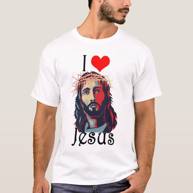 Jag älskar Jesus Tröja (Framsida)