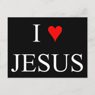 Jag älskar Jesus Vykort