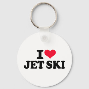 Jag älskar jeten skidar nyckelring