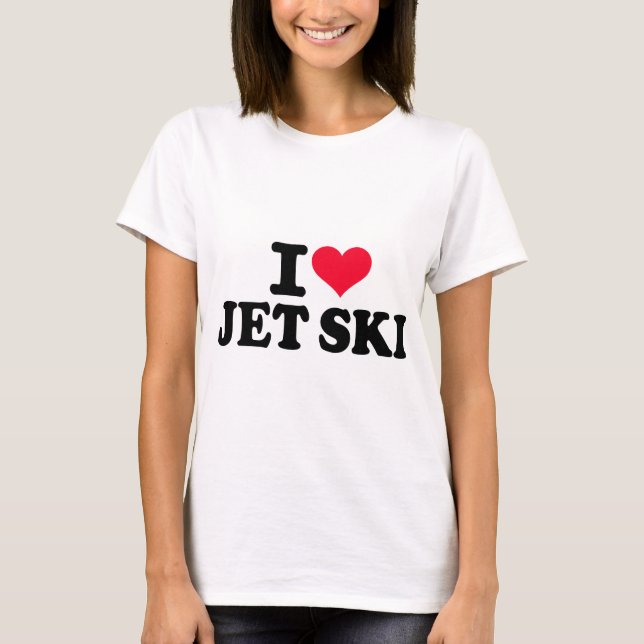 Jag älskar jeten skidar tee shirt (Framsida)