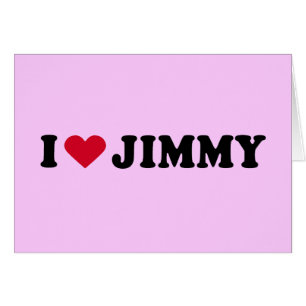JAG ÄLSKAR JIMMYN HÄLSNINGSKORT