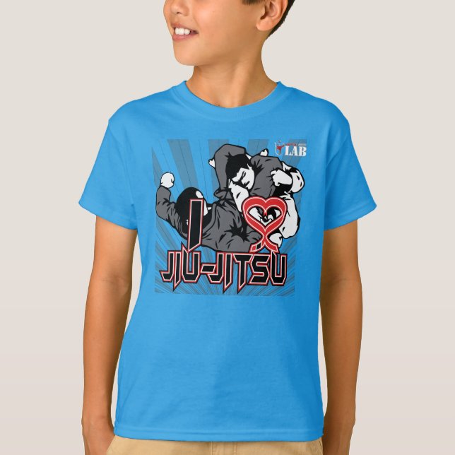 Jag älskar Jiu-Jitsu Tee Shirt (Framsida)