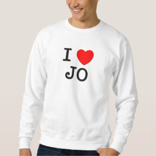Jag älskar Jo Lång Ärmad Tröja