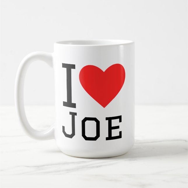 Jag älskar joe kaffemugg (Vänster)
