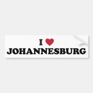 Jag älskar Johannesburg Sydafrika Bildekal