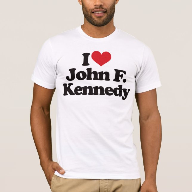 Jag älskar John F. Kennedy Tee Shirt (Framsida)