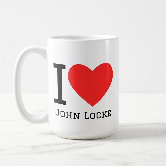 Jag älskar John Locke  Kaffemugg (Vänster)